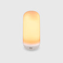 Gradient-colored rectangular light on a white background