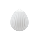 Umage Around the World Glass Lampshade in milky white glass with a white top