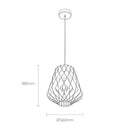 pilke 36 wooden pendant light dimensions