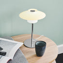 Halo Design Scandinavia Opal Glass Table Light on side table