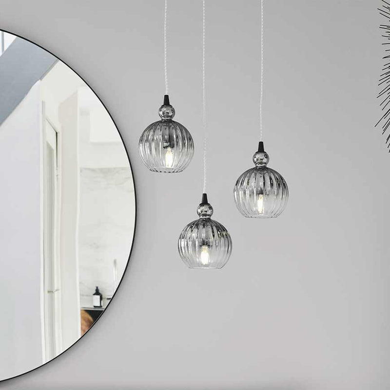 Halo Ball Ball Pendant Smoke