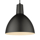Halo Design Metropole Pendant Light in Black close up