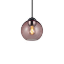 Halo Design Bubbles Glass Pendant Light in rose