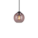 Halo Design Bubbles Glass Pendant Light in rose