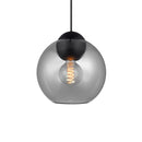 Halo Design Bubbles Glass Pendant Light in smoke