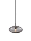 Halo Design Mesh Pendant Light in smoke