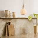 Halo Design Drops Textile Pendant