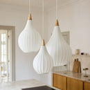 Halo Design Drops Textile Pendant