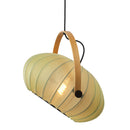 Halo Design DC Textile Pendant Light in forest green close up