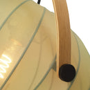 Halo Design DC Textile Pendant Light in forest green close up