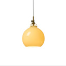 Halo Design Toscana Glass Pendant Light in cream 
