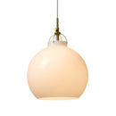 Halo Toscana Glass Pendant Light in opal close up