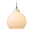 Halo Design Toscana Glass Pendant Light in Opal 