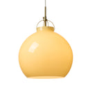 Halo Design Toscana Glass Pendant Light in cream close up
