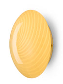 Cream oval Halo Design Candy Wall Light/Flush Mount Fitting on a white background