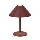 Rechargeable Halo Hygge Table Lamp in Maroon Red