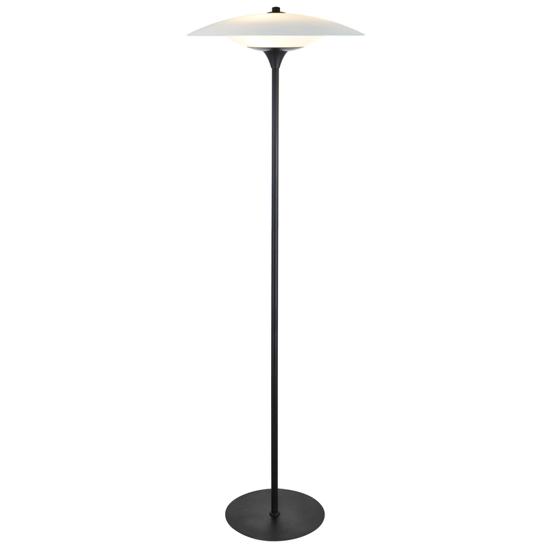 Baroni Floor Light Opal Glass