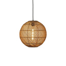 Thatch Globe Woven Rattan Lampshade by Shropshire Shades