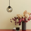 Halo Design Bubbles Glass Pendant Light in smoke