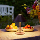 Rechargeable Halo Hygge Table Lamp used as  garden table lamp by Halo Design Lighting