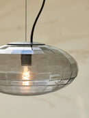 Halo Design Mesh Pendant Light in smoke