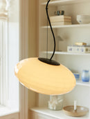 Halo Design Mesh Pendant Light in opal close up