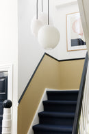 Cluster of Halo Design Wrong Opal Pendant Light going up stairs