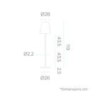 Lola Slim Outdoor Solar Floor Lamp specs