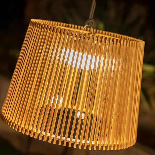 Okinawa Rechargeable Outdoor Lampshade in garden