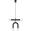 Robin Lamps Rigoberta duo super curved pendant Light Pack shot in Matt Black