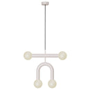 Robin Lamps Rigoberta duo super curved pendant Light Pack shot in Matt White