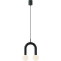 Robin Lamps Rigoberta super curved pendant Light Pack shot in Matt Black