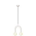 Robin Lamps Rigoberta super curved pendant Light Pack shot in Matt White