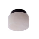 Robin Lamps Rock Ceiling Light Pack shot - 14cm - Black and Alabaster