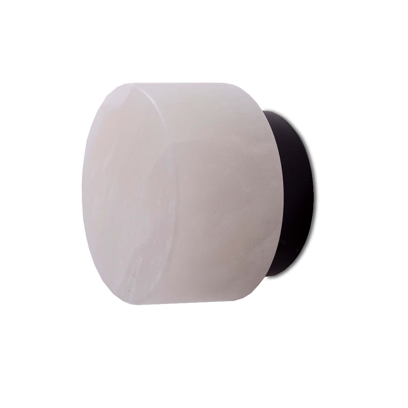 Robin Lamps Rock Wall Light Pack shot - 14cm - Black and Alabaster