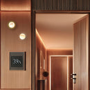 Robin Lamps Royal Wall Light in Brass and Alabaster mounted in dark modern Hotel