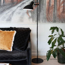 Halo Design Metropole Floor Lamp in Black in living room space