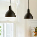 Halo Design Metropole Pendant Light in Black cluster