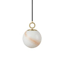 Halo Design Stockholm Glass Pendant Light in beige