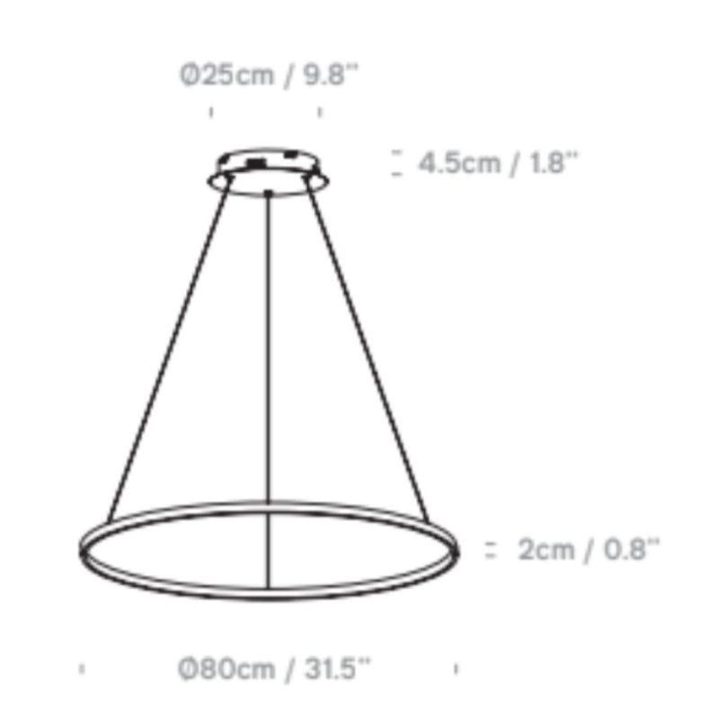 Vortex LED Ring Pendant Light