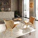 Contemporary Reception in a high rise building with Umage furniture and a Clava Wall Light by Umage as a conversation piece.