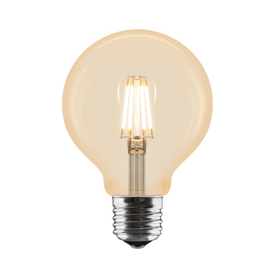 Large Clear Gold LED Filament Bulb