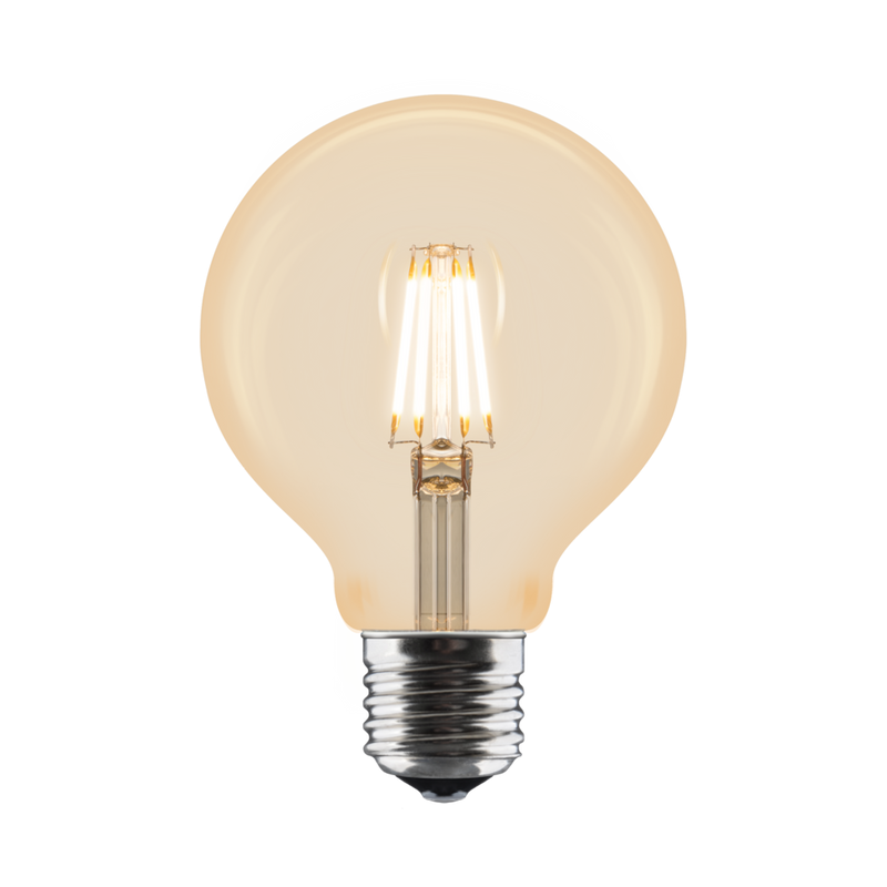 Large Clear Gold LED Filament Bulb
