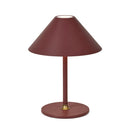 Halo Design Hygge Portable Battery Table Light maroon red large