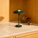 Halo Design Stepp 1-2-3 Rechargeable LED Light dark green lifestyle