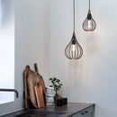 Halo DesignHalo Design Drops Dark Wood Pendant LightCeiling Light990914
