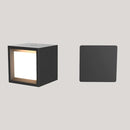 New GardenBox 8 Square Cordless Rechargeable Wall LightWall LightNGCLRCWLSQBLK003