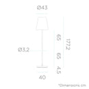 New GardenLola Slim Outdoor Solar Floor LampFloor LightNGLOSOSFLRG1802