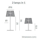 New GardenOkinawa Solar Table LampRechargeable LightNGOKSTL002
