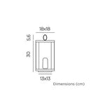 New GardenSiroco LanternOutdoor LightNGSIRLRGGL002